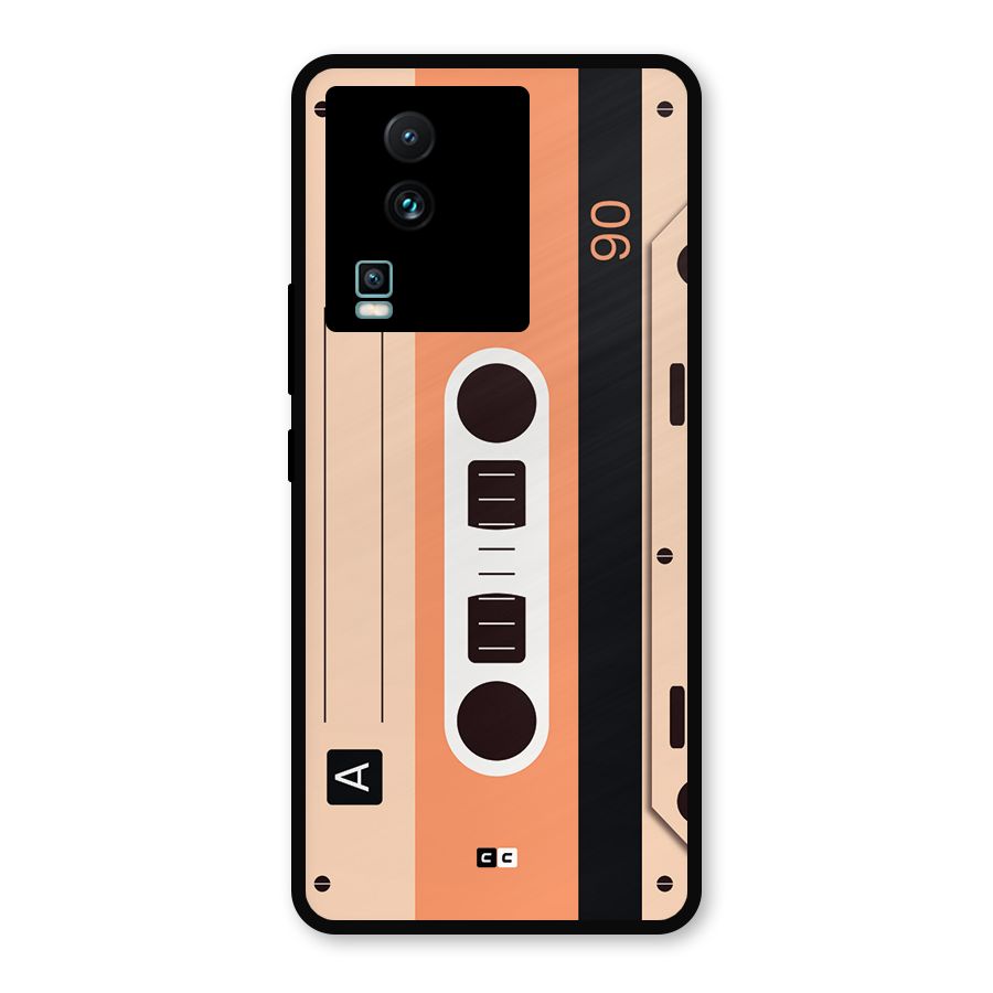 Retro Cassete Metal Back Case for iQOO Neo 7