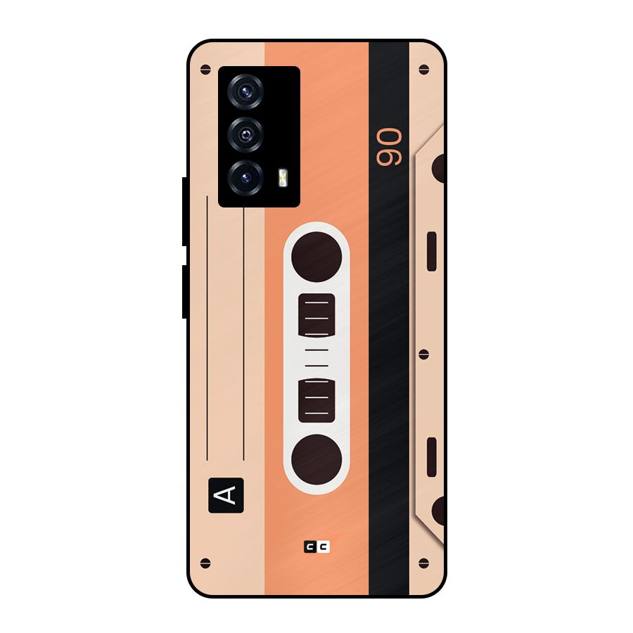 Retro Cassete Metal Back Case for iQOO Z5
