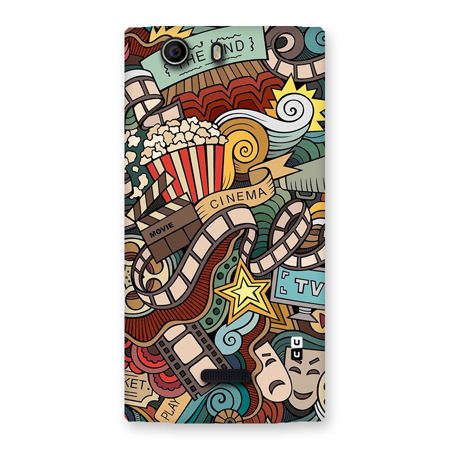 Retro Doodle Art Back Case for Canvas Nitro 2 E311