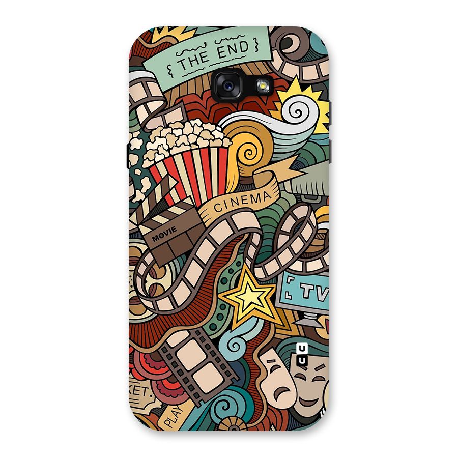 Retro Doodle Art Back Case for Galaxy A7 (2017)