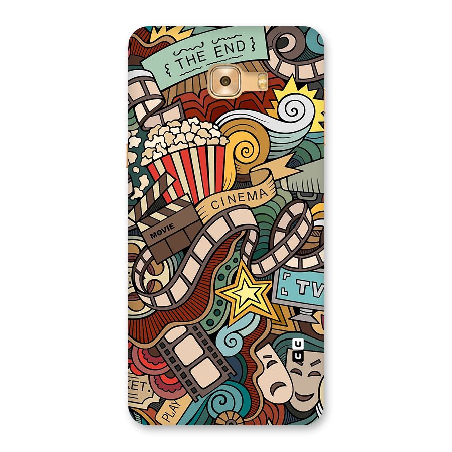 Retro Doodle Art Back Case for Galaxy C9 Pro