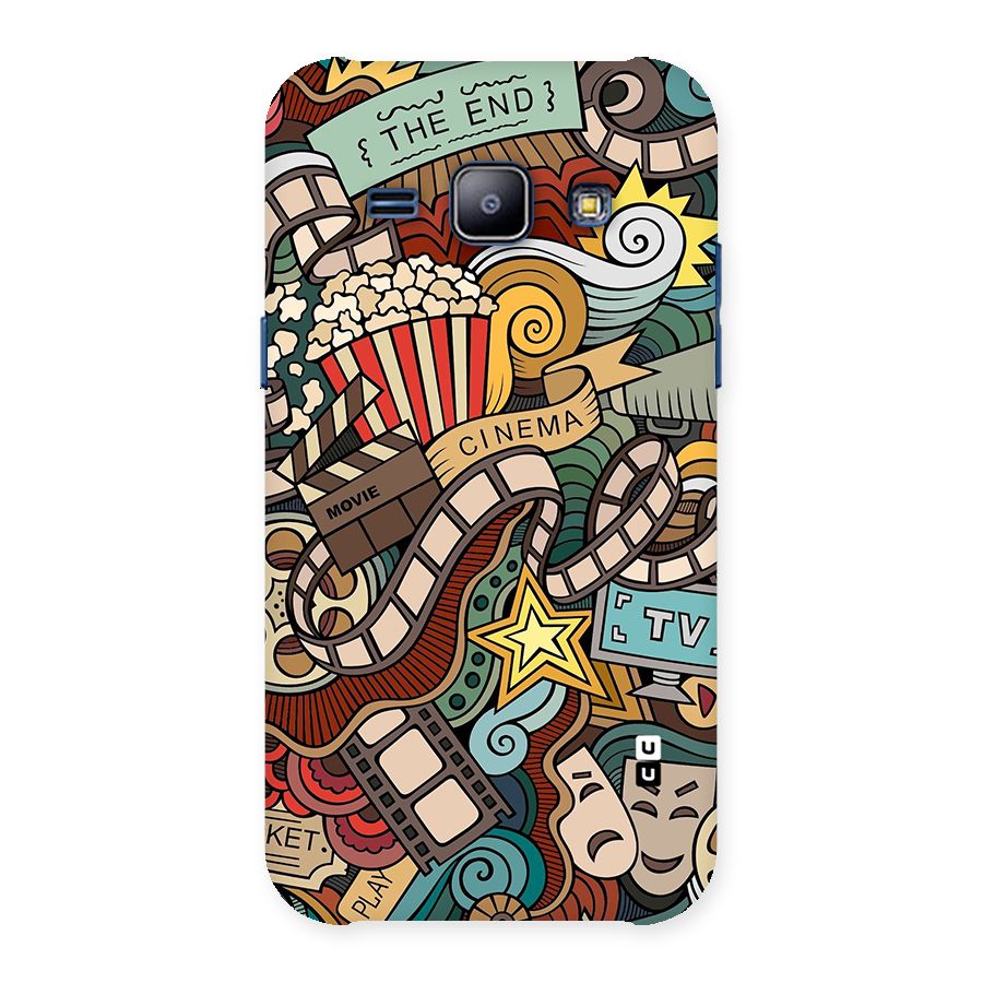 Retro Doodle Art Back Case for Galaxy J1