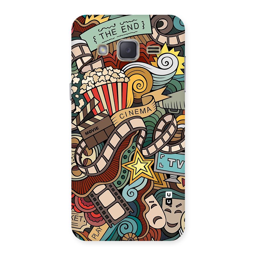Retro Doodle Art Back Case for Galaxy J2