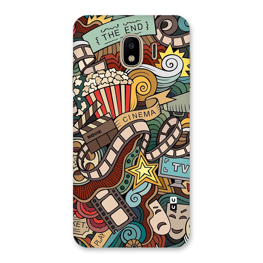 Retro Doodle Art Back Case for Galaxy J4