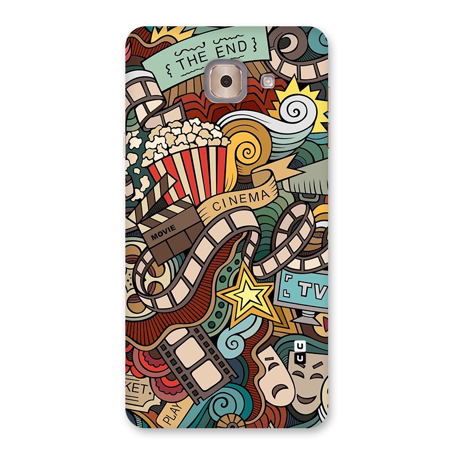 Retro Doodle Art Back Case for Galaxy J7 Max