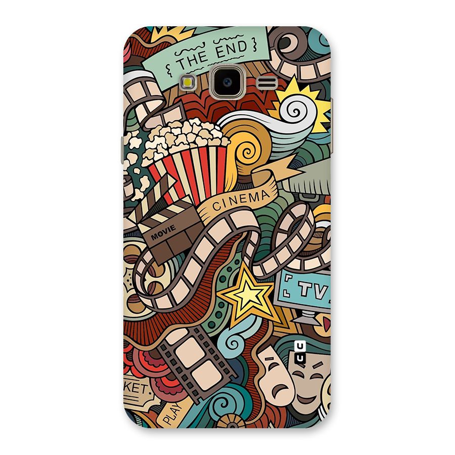 Retro Doodle Art Back Case for Galaxy J7 Nxt