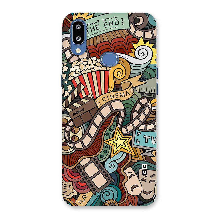 Retro Doodle Art Back Case for Galaxy M01s