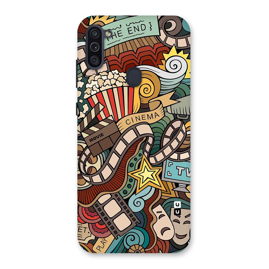 Retro Doodle Art Back Case for Galaxy M11