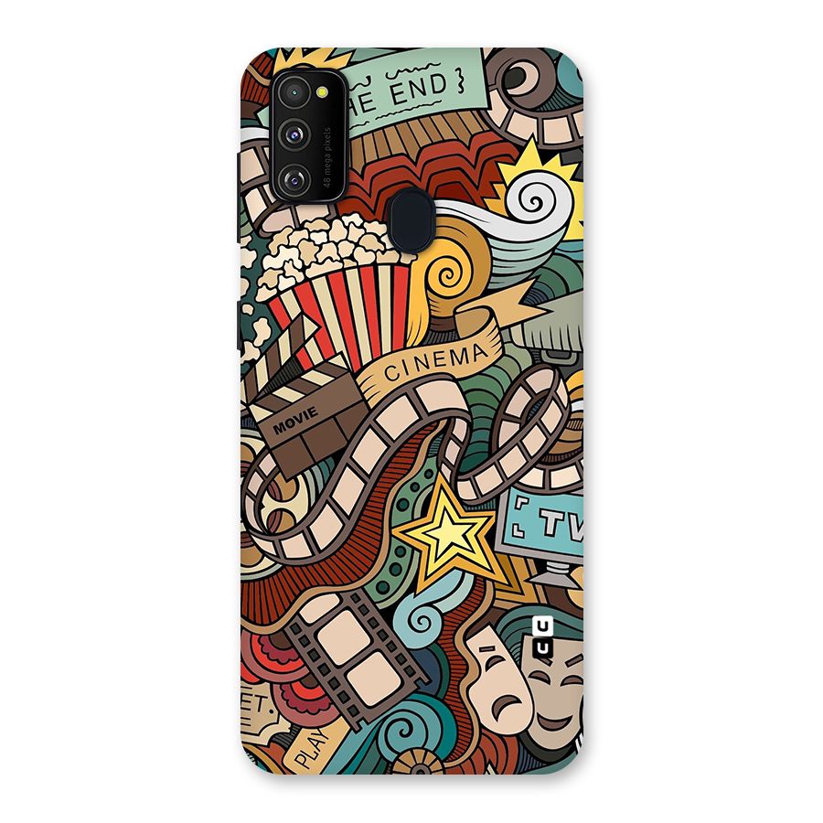 Retro Doodle Art Back Case for Galaxy M21