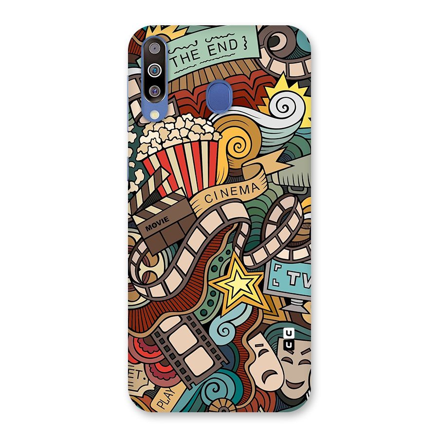 Retro Doodle Art Back Case for Galaxy M30