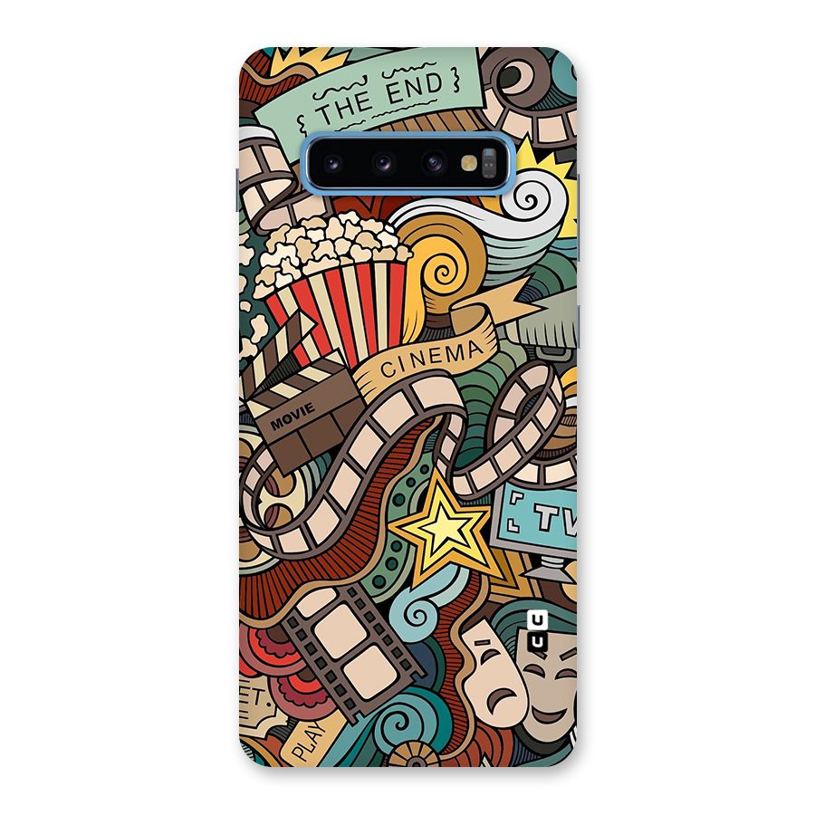 Retro Doodle Art Back Case for Galaxy S10 Plus