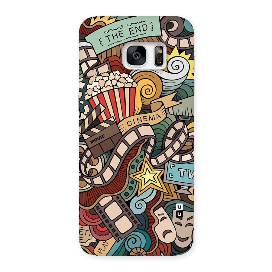 Retro Doodle Art Back Case for Galaxy S7 Edge