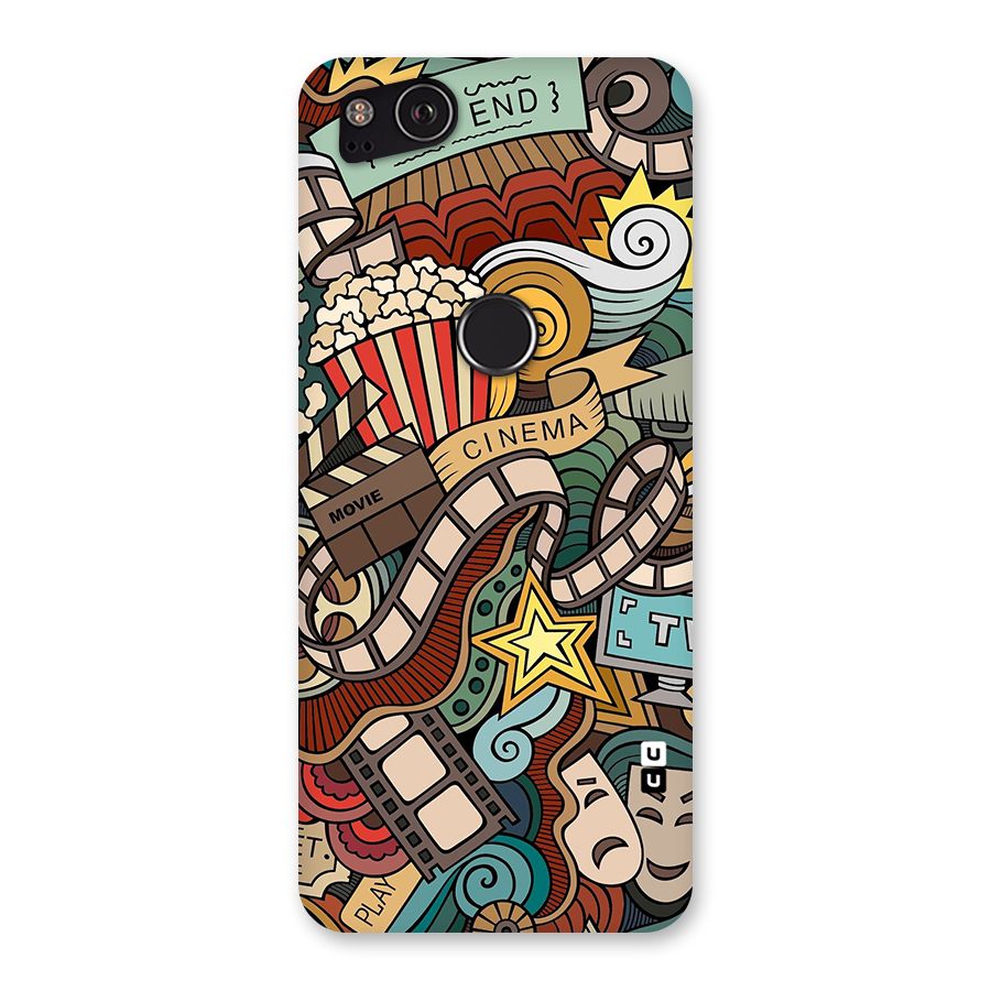 Retro Doodle Art Back Case for Google Pixel 2