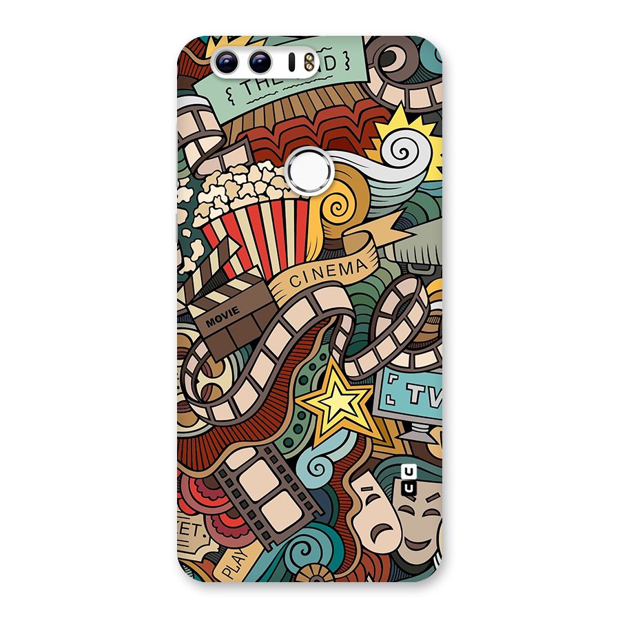 Retro Doodle Art Back Case for Honor 8
