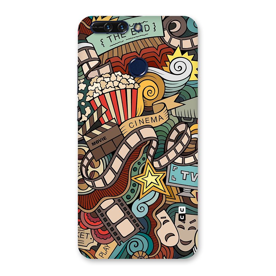 Retro Doodle Art Back Case for Honor 8 Pro