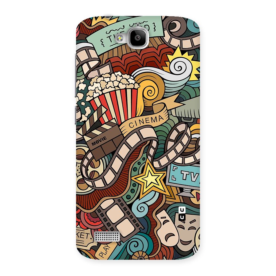 Retro Doodle Art Back Case for Honor Holly