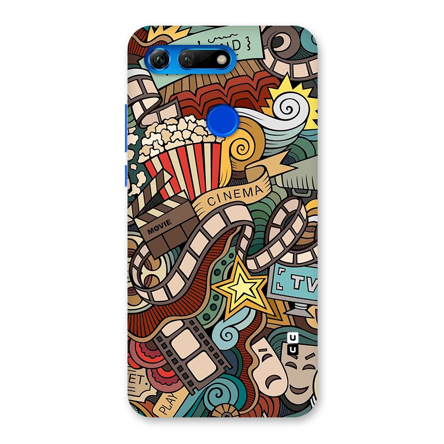 Retro Doodle Art Back Case for Honor View 20
