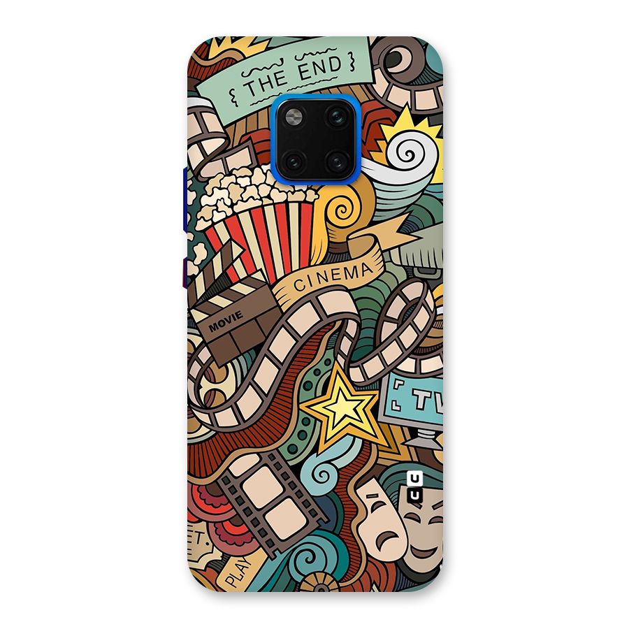 Retro Doodle Art Back Case for Huawei Mate 20 Pro