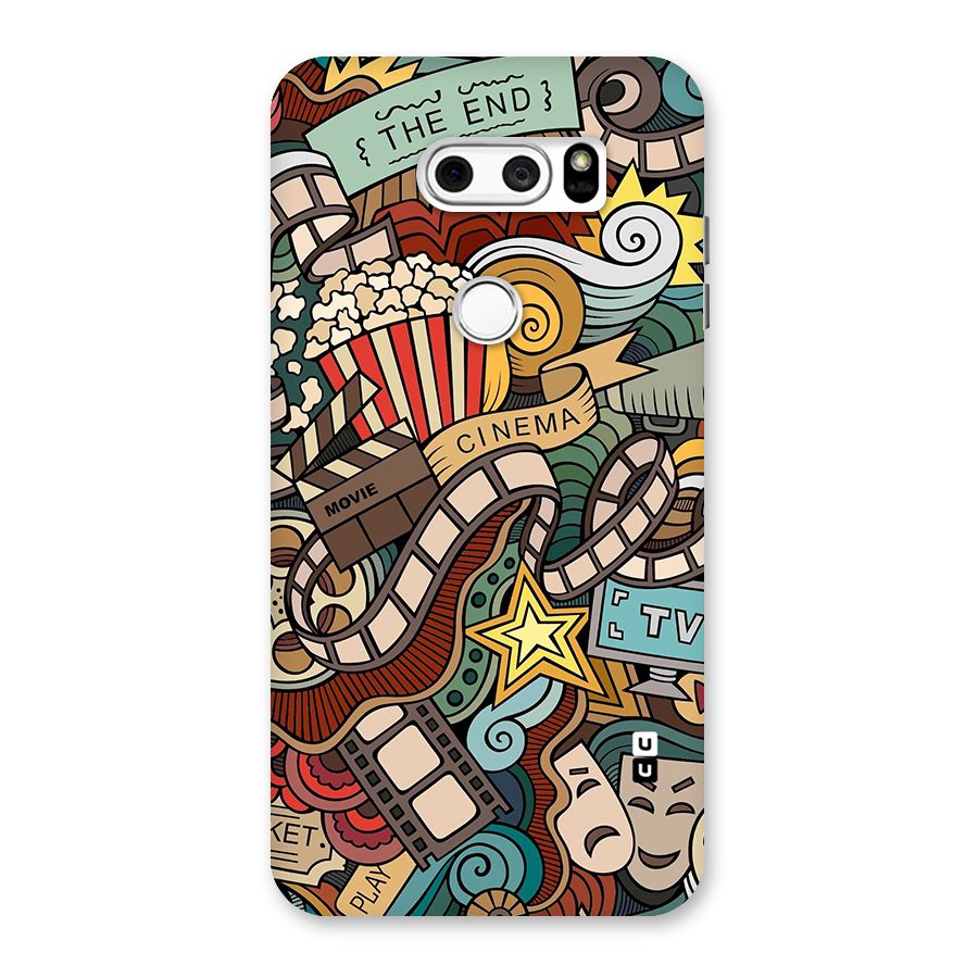 Retro Doodle Art Back Case for LG V30