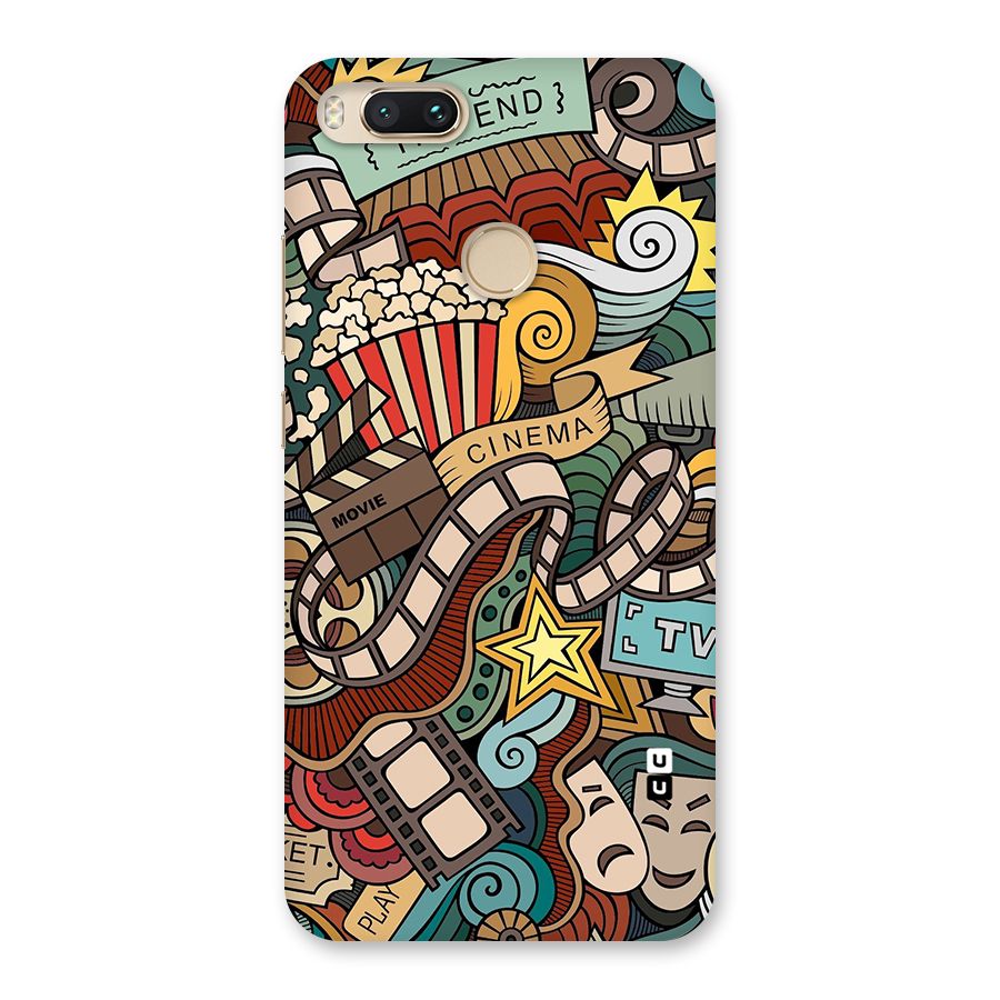 Retro Doodle Art Back Case for Mi A1
