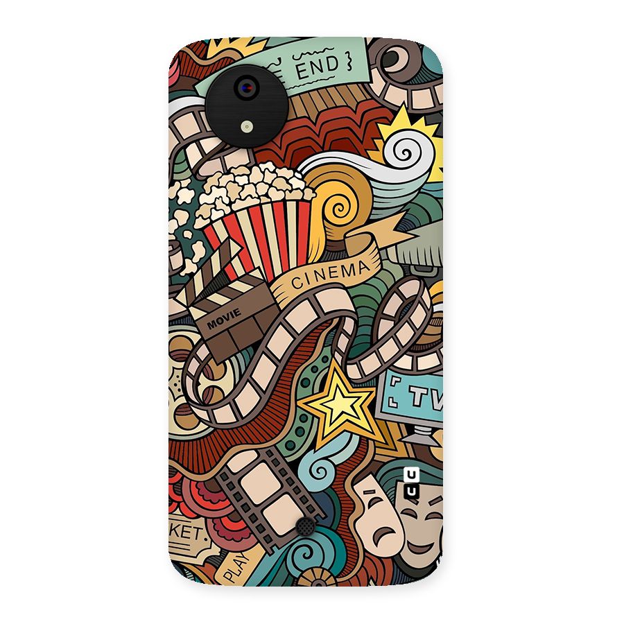 Retro Doodle Art Back Case for Micromax Canvas A1