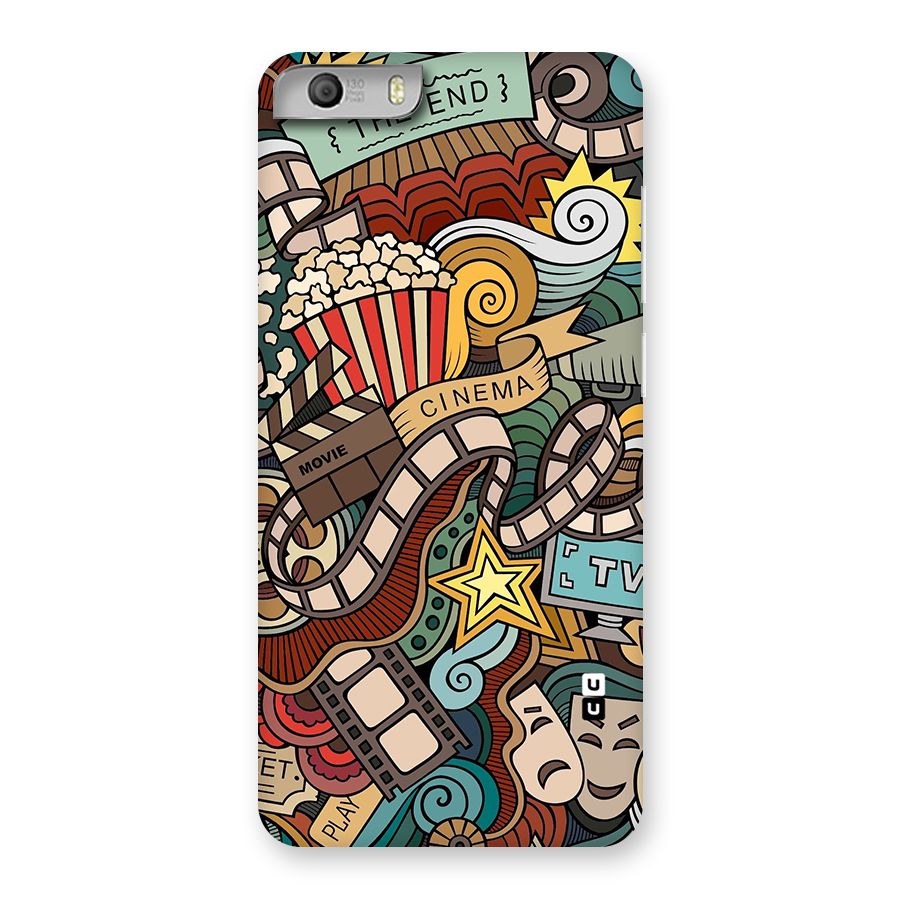 Retro Doodle Art Back Case for Micromax Canvas Knight 2