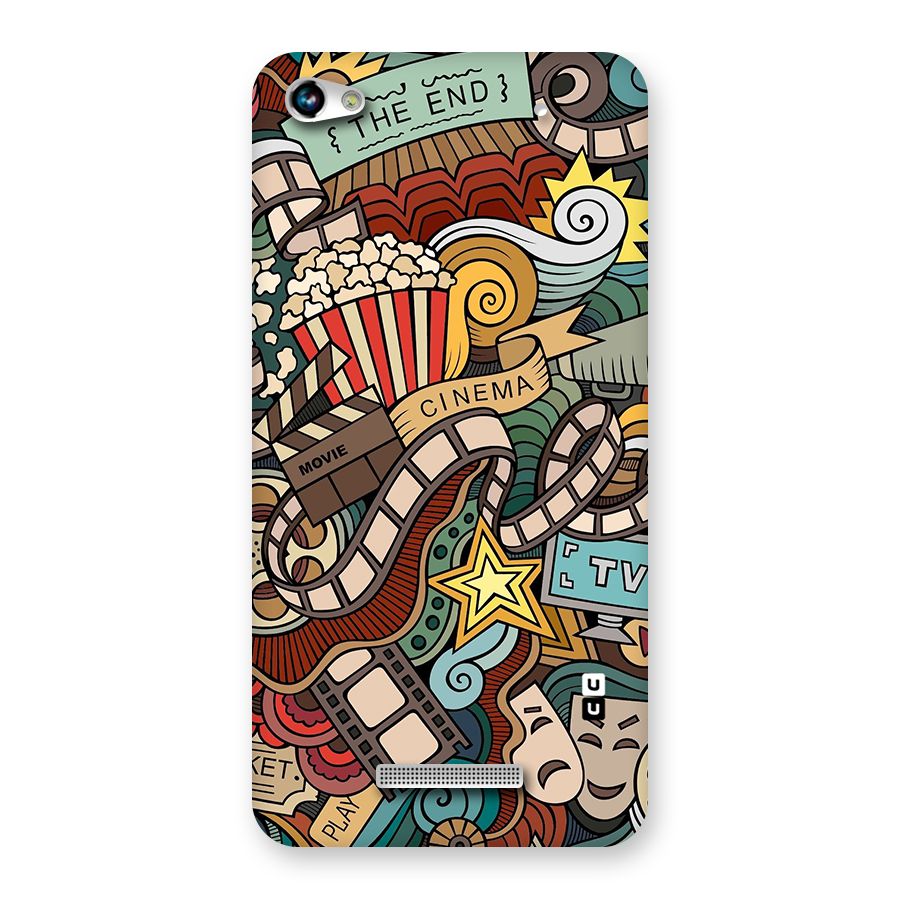Retro Doodle Art Back Case for Micromax Hue 2
