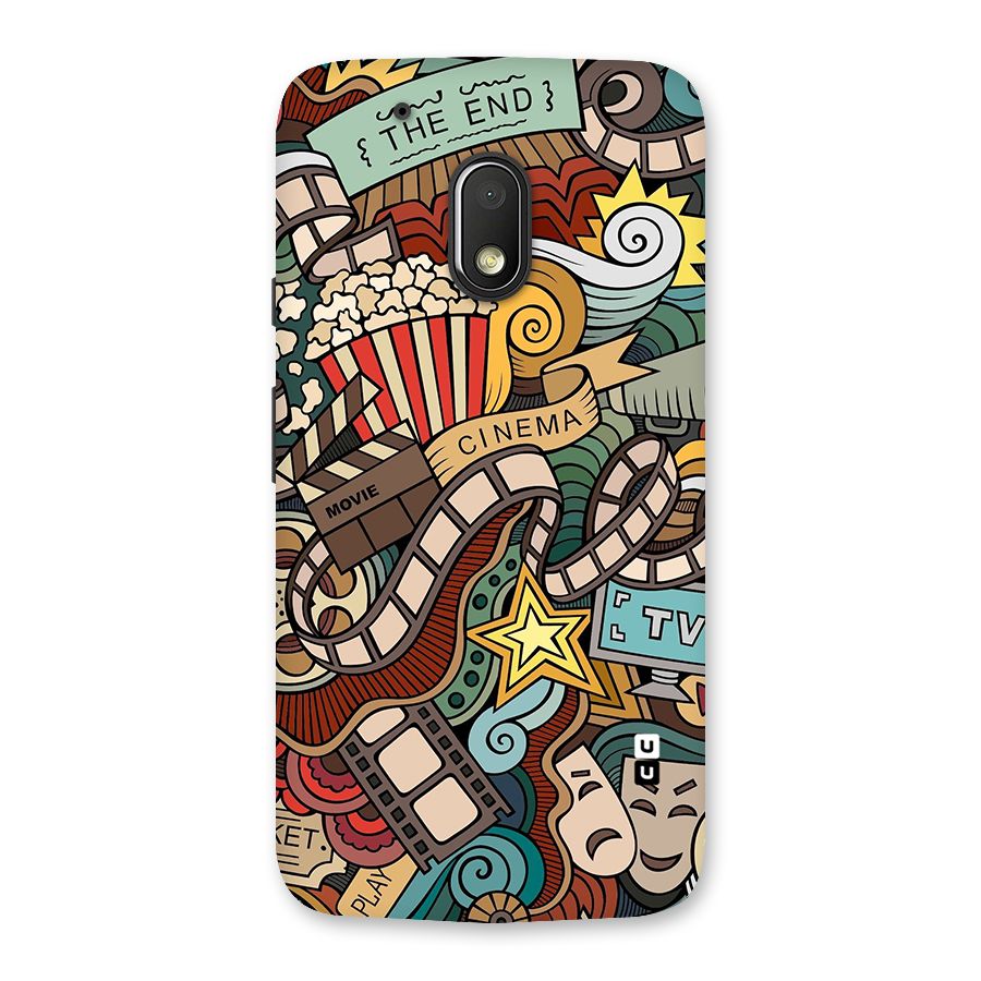 Retro Doodle Art Back Case for Moto G4 Play