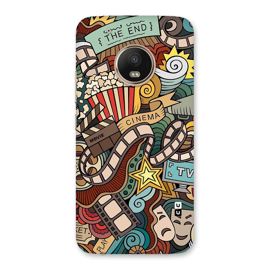 Retro Doodle Art Back Case for Moto G5 Plus
