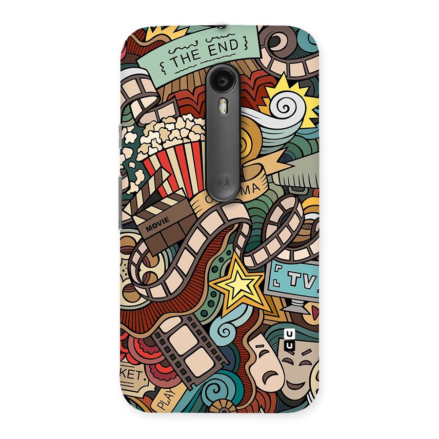 Retro Doodle Art Back Case for Moto G Turbo