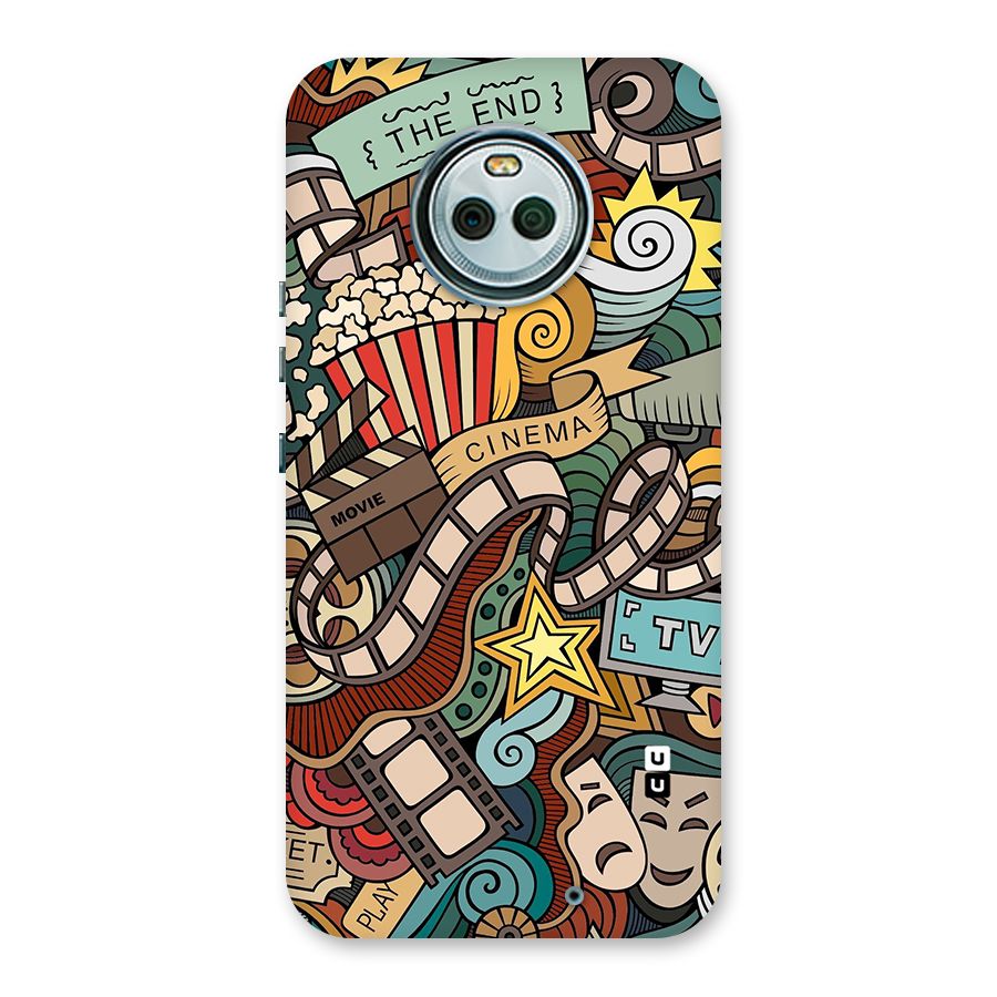 Retro Doodle Art Back Case for Moto X4