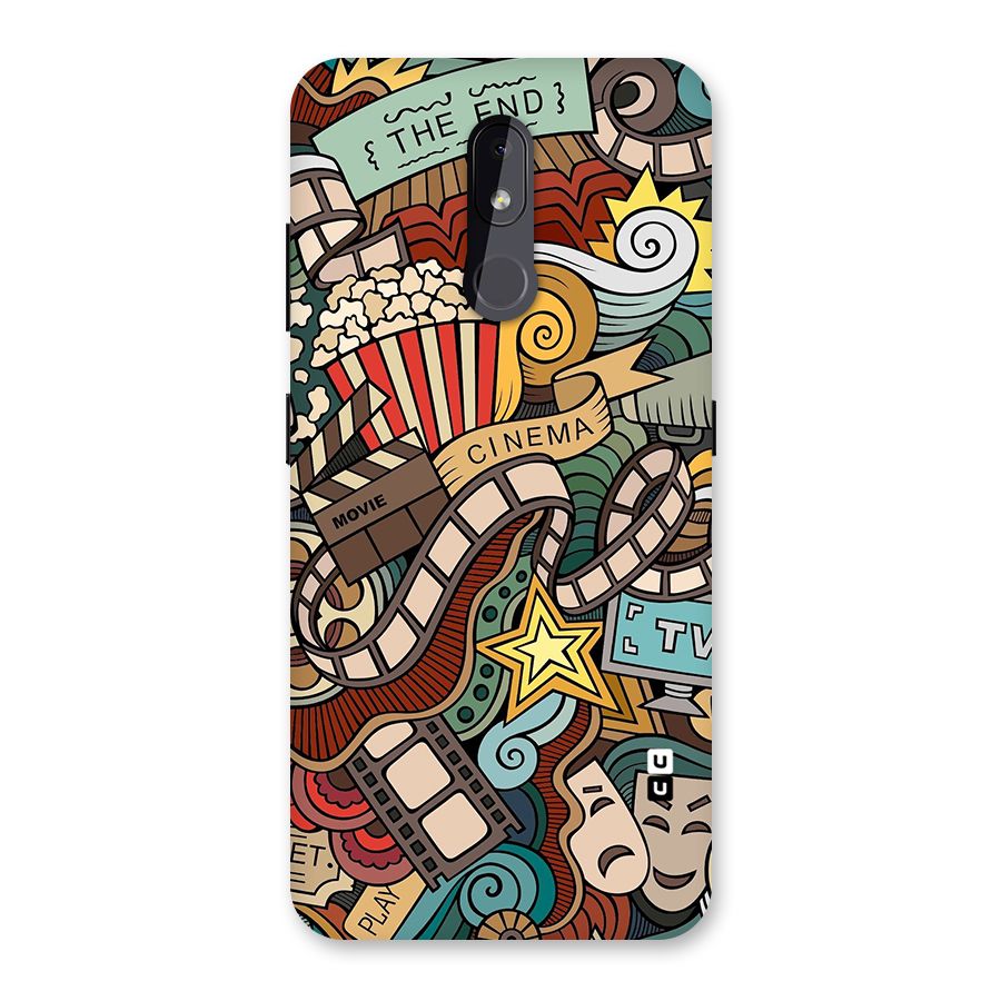 Retro Doodle Art Back Case for Nokia 3.2