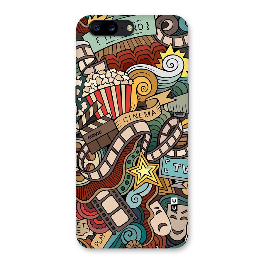Retro Doodle Art Back Case for OnePlus 5