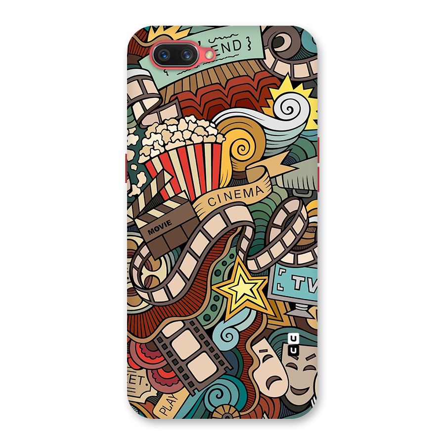 Retro Doodle Art Back Case for Oppo A3s