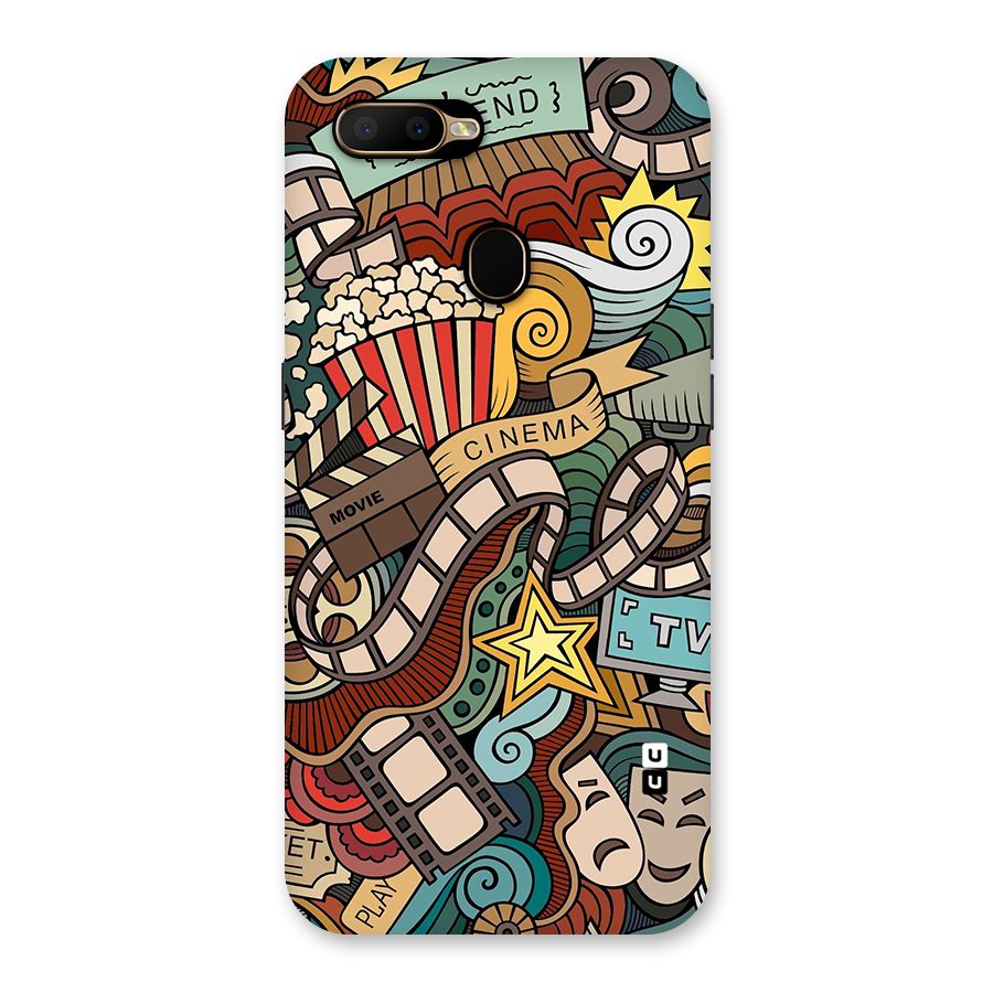 Retro Doodle Art Back Case for Oppo A5s