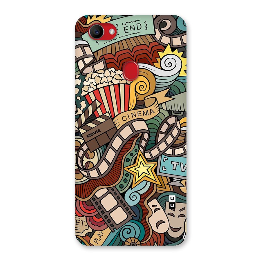 Retro Doodle Art Back Case for Oppo F7