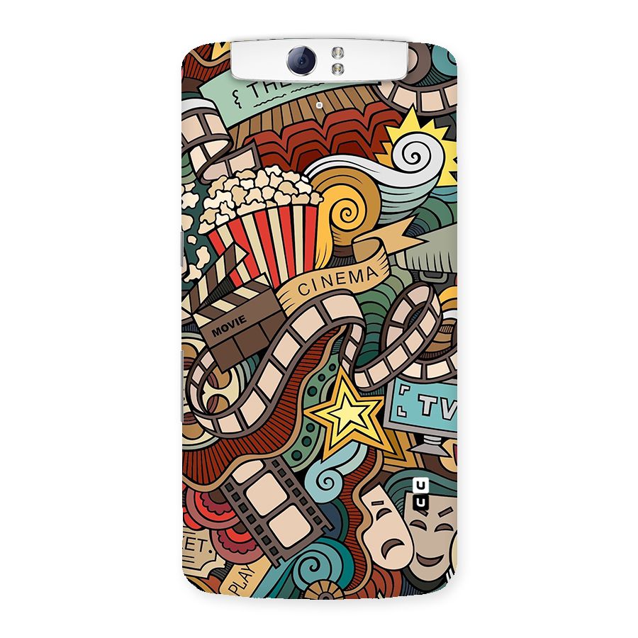 Retro Doodle Art Back Case for Oppo N1
