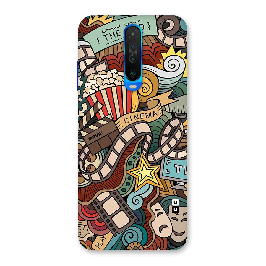 Retro Doodle Art Back Case for Poco X2
