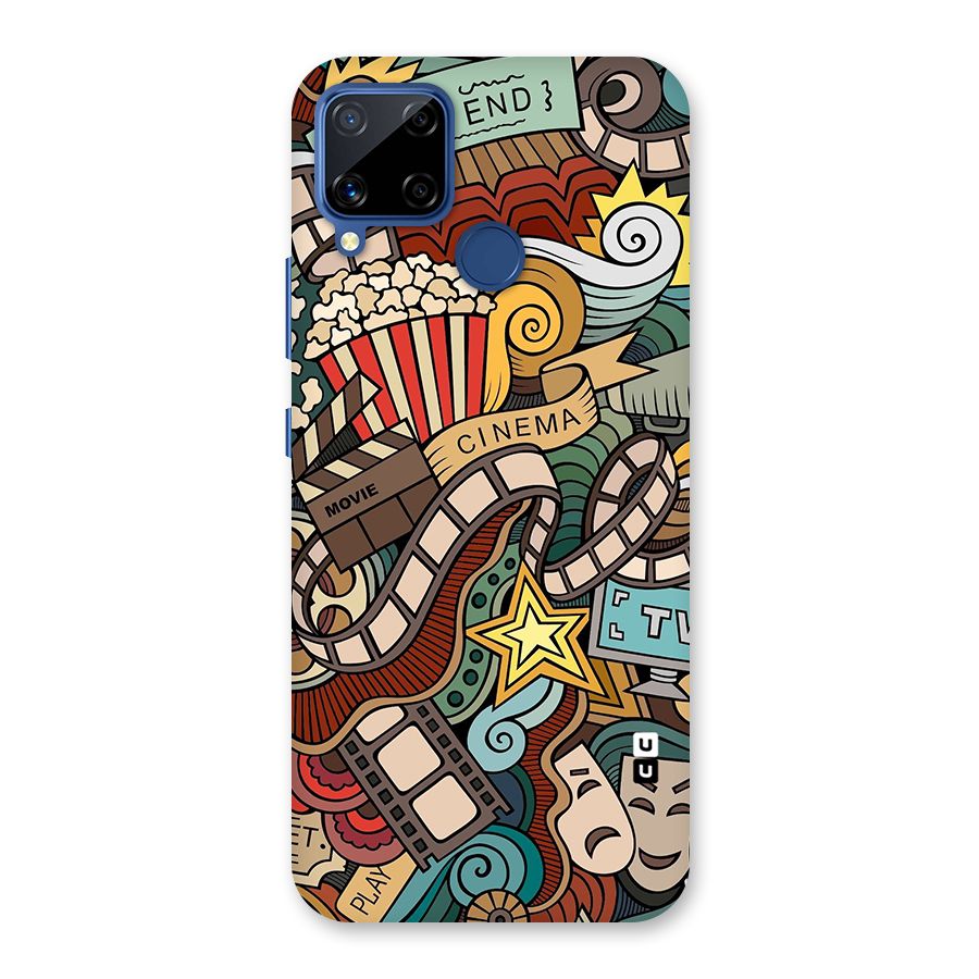 Retro Doodle Art Back Case for Realme C15