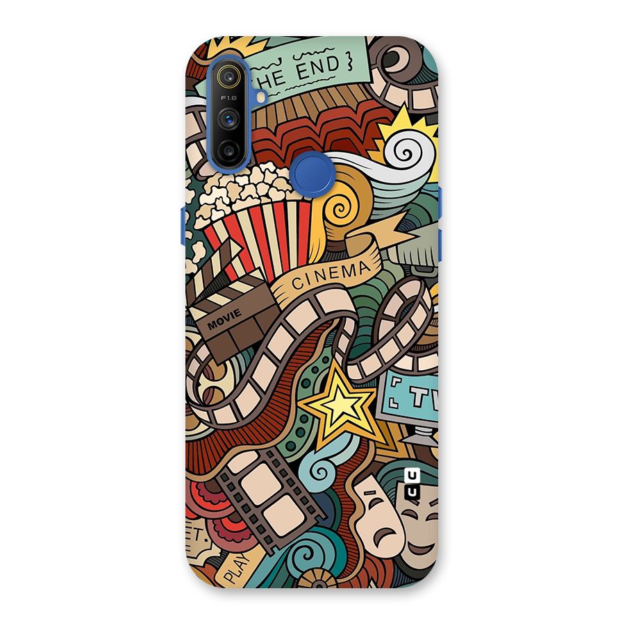 Retro Doodle Art Back Case for Realme Narzo 10A