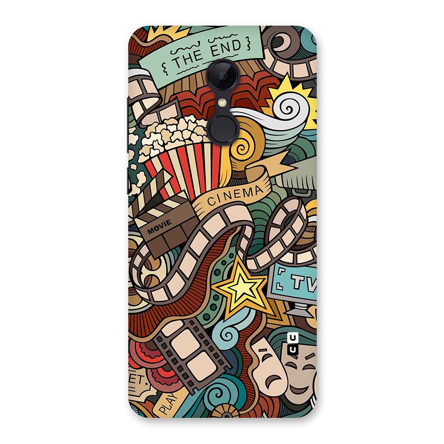 Retro Doodle Art Back Case for Redmi 5