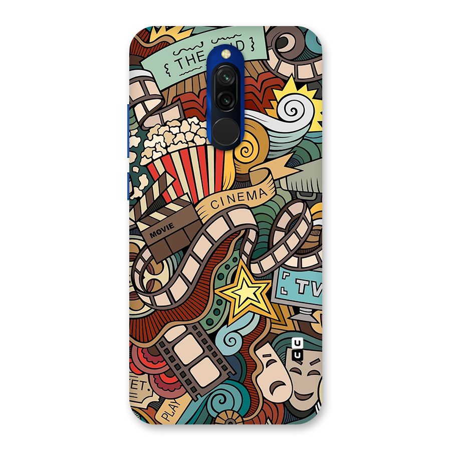 Retro Doodle Art Back Case for Redmi 8