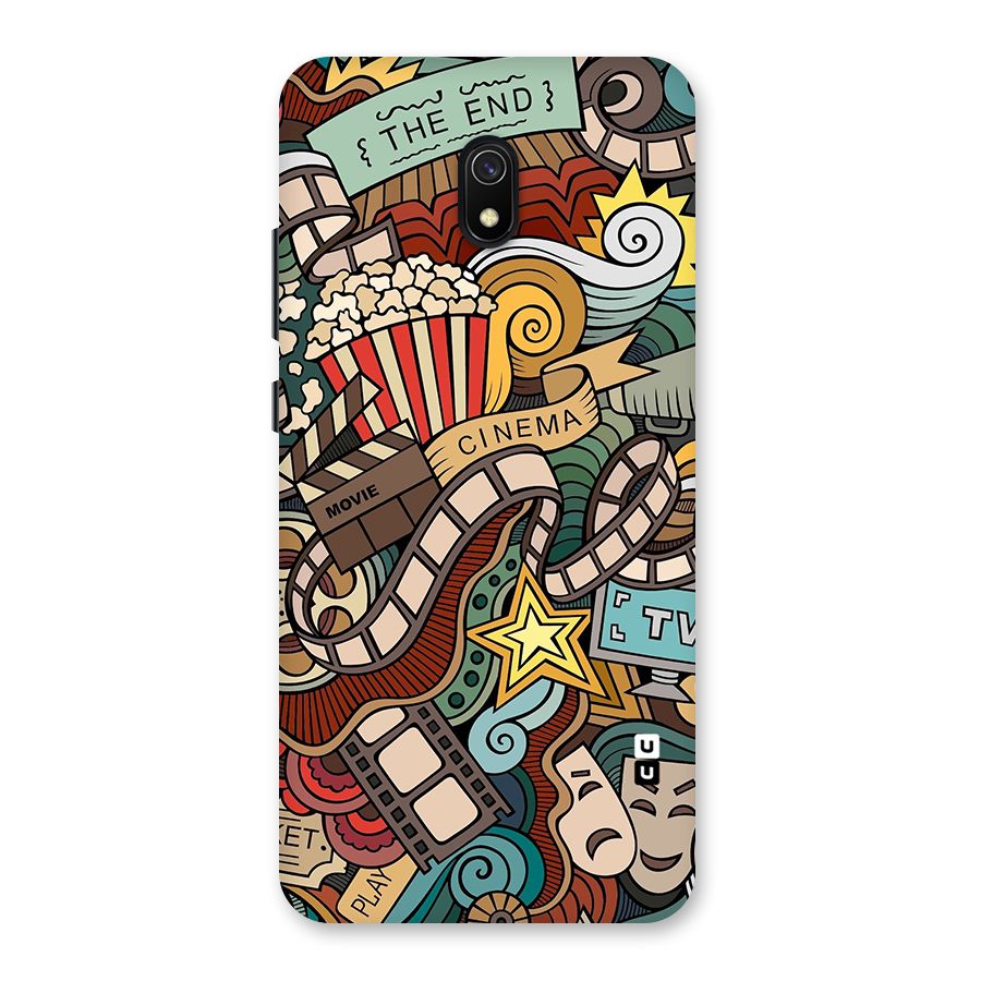 Retro Doodle Art Back Case for Redmi 8A