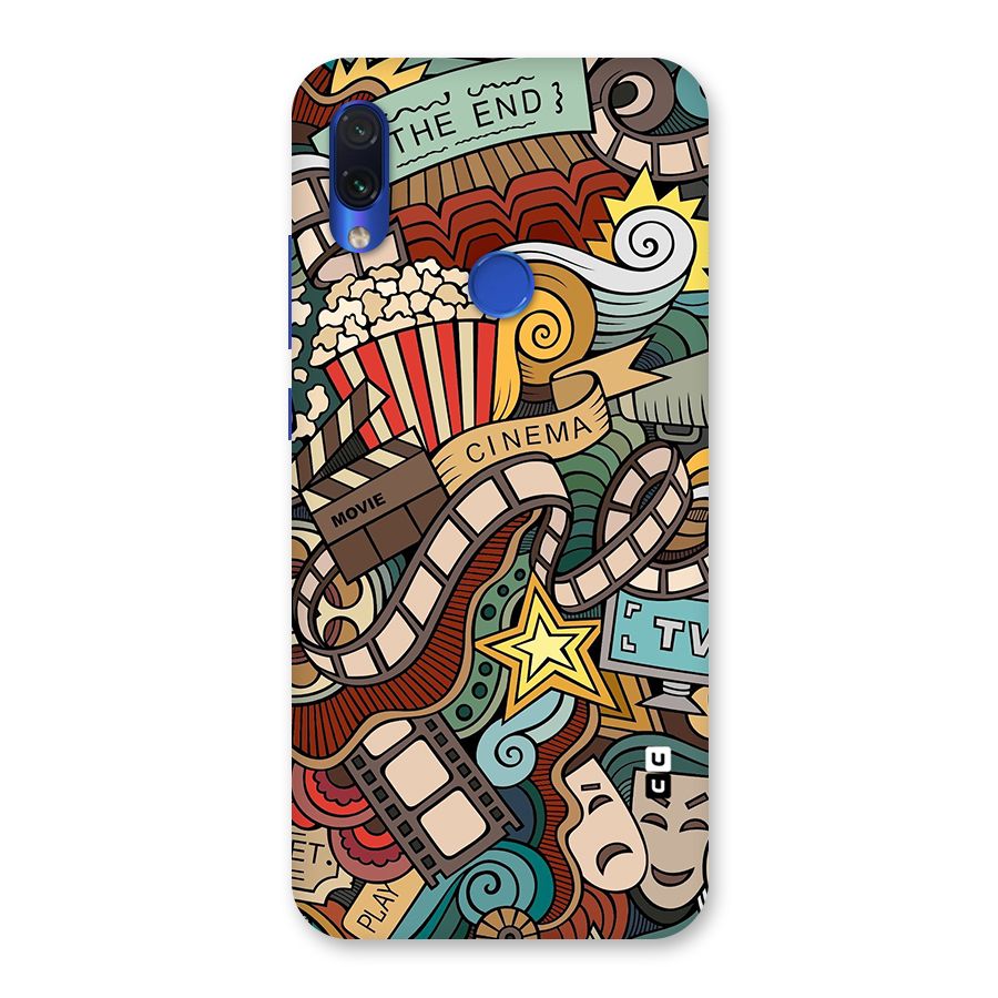 Retro Doodle Art Back Case for Redmi Note 7