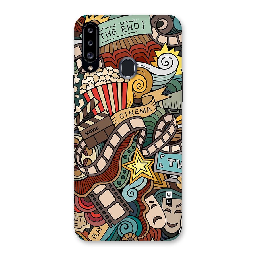 Retro Doodle Art Back Case for Samsung Galaxy A20s