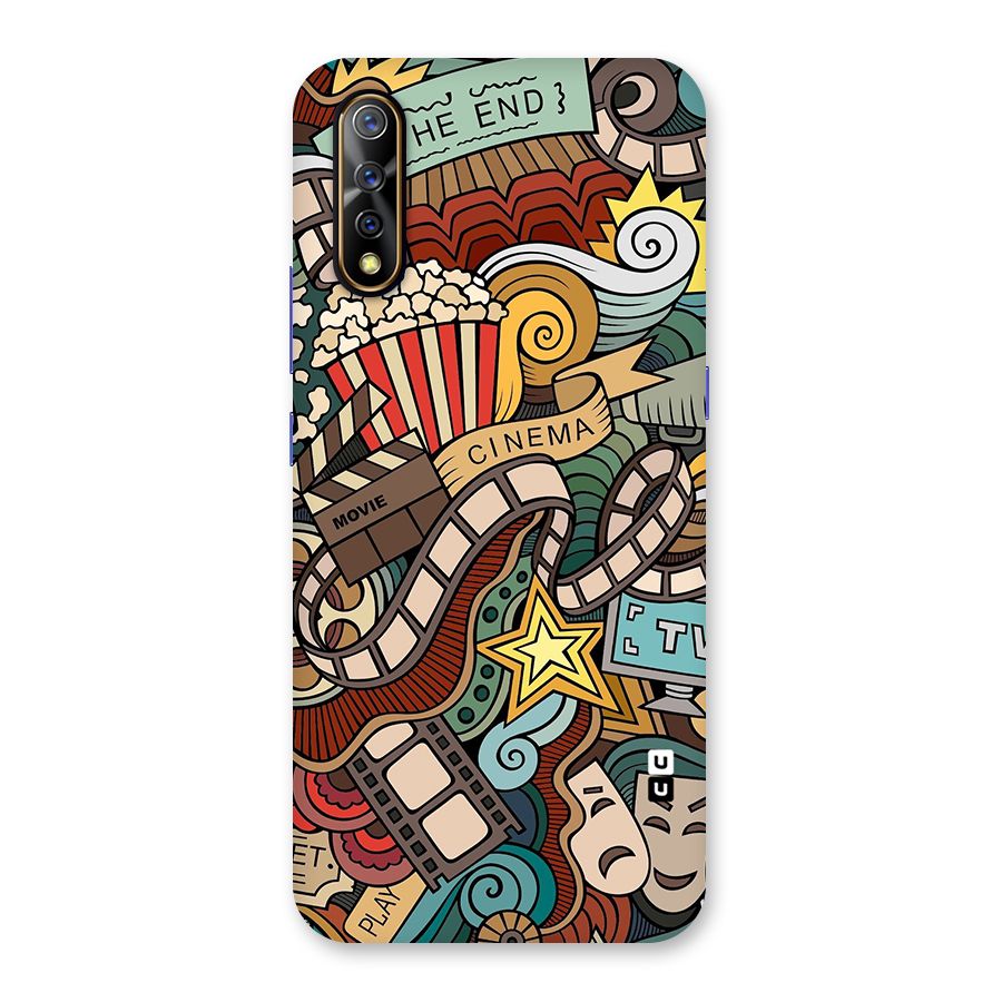Retro Doodle Art Back Case for Vivo S1