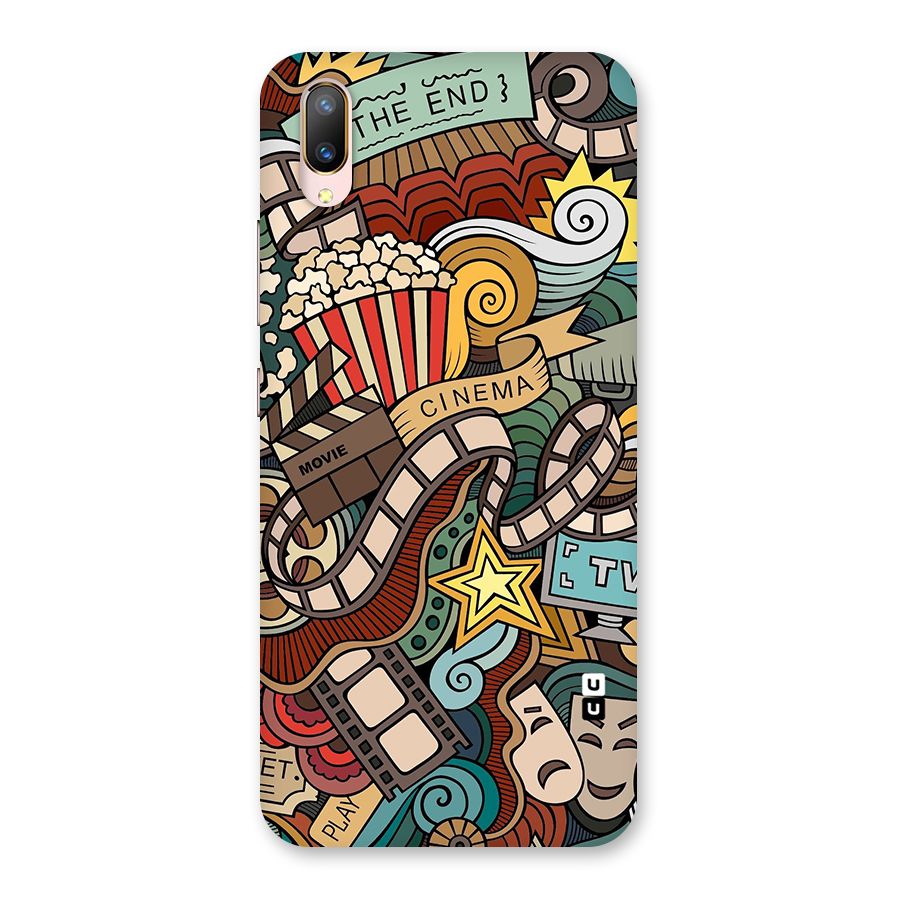 Retro Doodle Art Back Case for Vivo V11 Pro