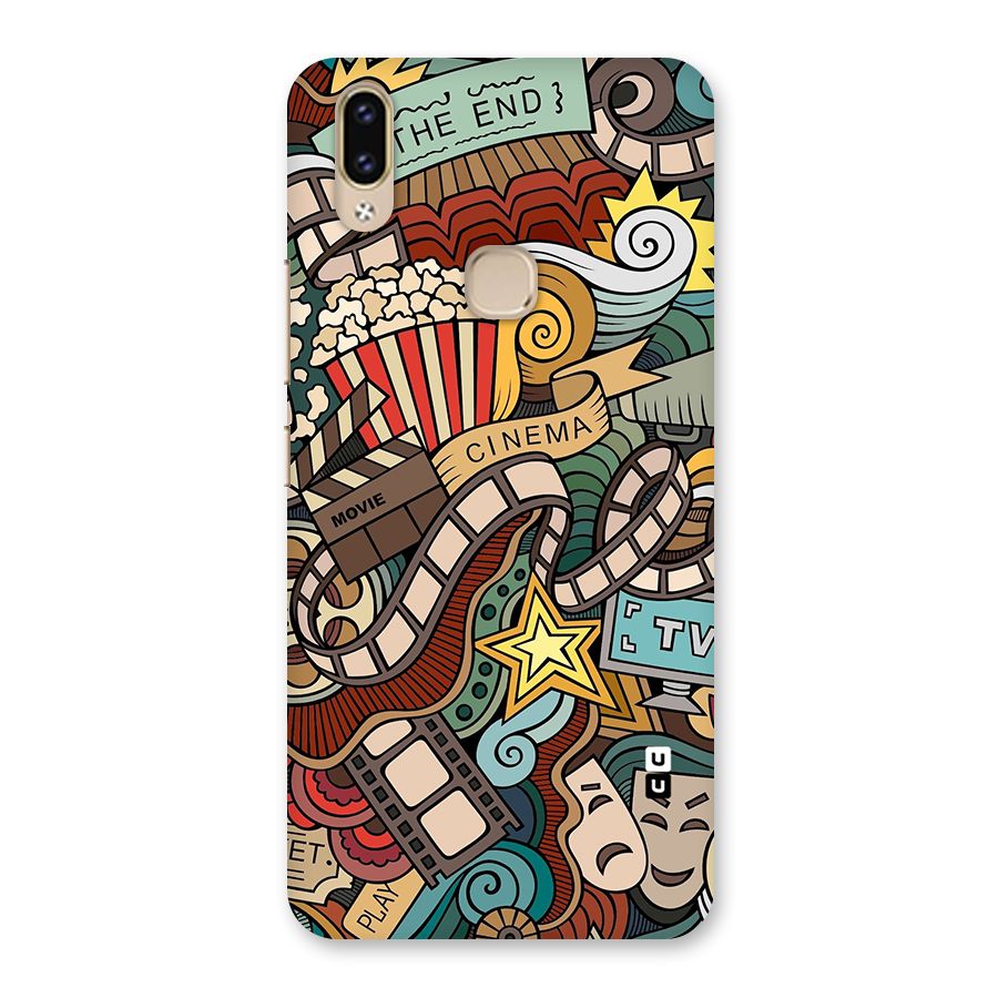 Retro Doodle Art Back Case for Vivo V9 Youth