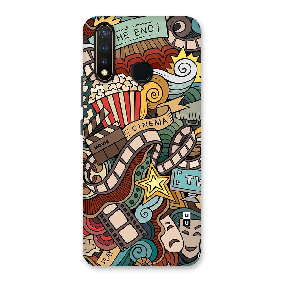Retro Doodle Art Back Case for Vivo Y19