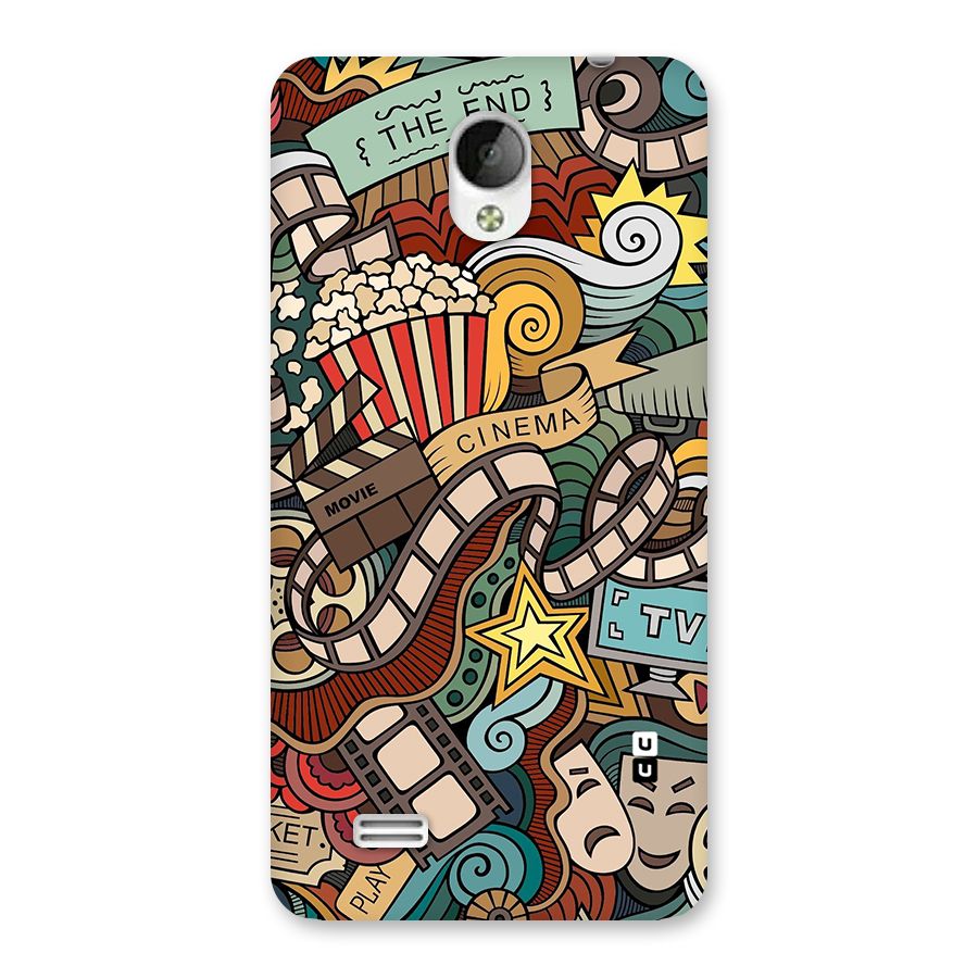 Retro Doodle Art Back Case for Vivo Y21